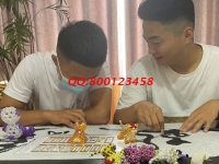 6月16日，負(fù)責(zé)郵寄到家手工活，在家做的手工活外發(fā)加工項目，勵志珠珠繡是個好選擇，手工之家接待考察合作加工客戶剪影